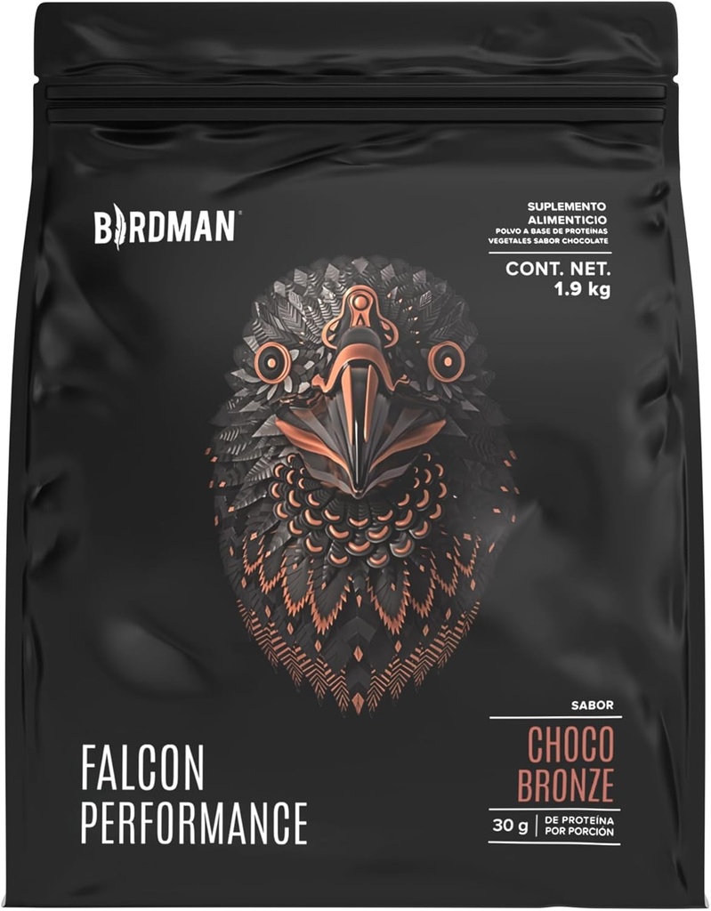 BIRDMAN Falcon Performance Premium Sport Protein Powder Plus Creatine, 31g Protein e 5g Creatine per Serving, No Inflammation, No Acne, Chocolate Flavor | 1.9Kg