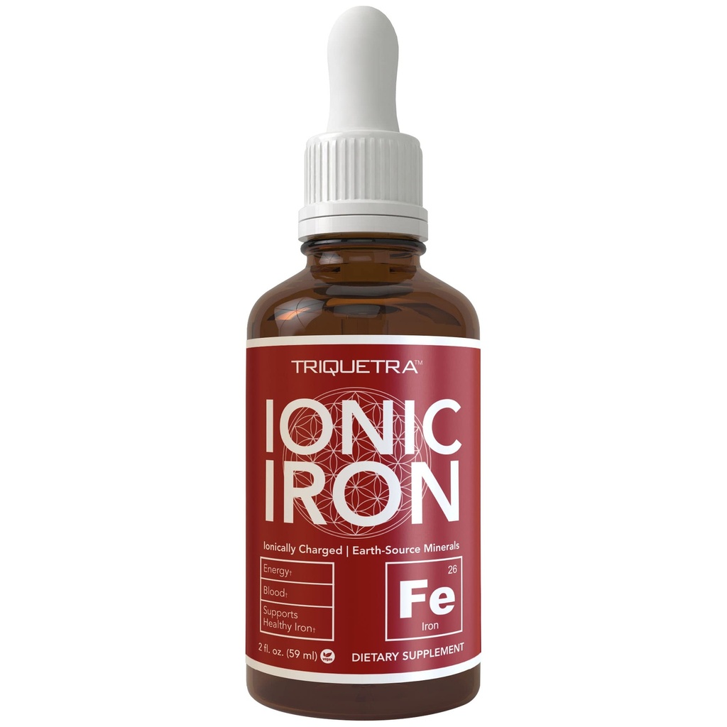 Ionic Liquid Iron Supplement (236 Servings) – Tasso di assorbimento più alto Consente di piccole dose e meno problemi di stomaco - Non aromatizzato, Vegan, Ionically Charged, minerali terrestri