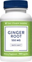 La radice di zenzero di vitamina Shoppe 550MG, supplemento di erbe che supporta la digestione e lenizione (100 capsule)