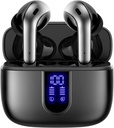 Cuffie Bluetooth True Wireless Earbuds 60H Riproduzione LED Earphones con Wireless Charging Case IPX5 Impermeabile in-orecchio gemme con microfono per il computer portatile Smart Phone TV