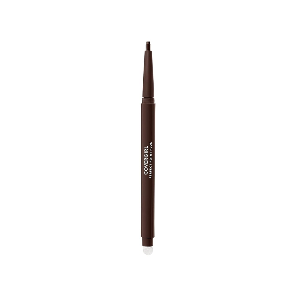 CoverGirl Perfect Point Plus Eyeliner Pencil, Espresso, Long-Lasting, Versatile Brown Eyeliner, Soft Smudging Tip, No Sharpening Needed, Confezione da 1