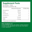 Glucosamina Premium + Chondriotin + MSM + Mastic + Curcumina (750mg) | Bone & Joint Health (1 Bottiglia-180 Capsule-6mo Alimentazione) | Vitamina per Supporto Giunto | Non OGM & Gluten Free