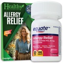 Carte & Equate Allergy Relief Diphenhydramine HCL, 25 mg 100 compresse Bundle