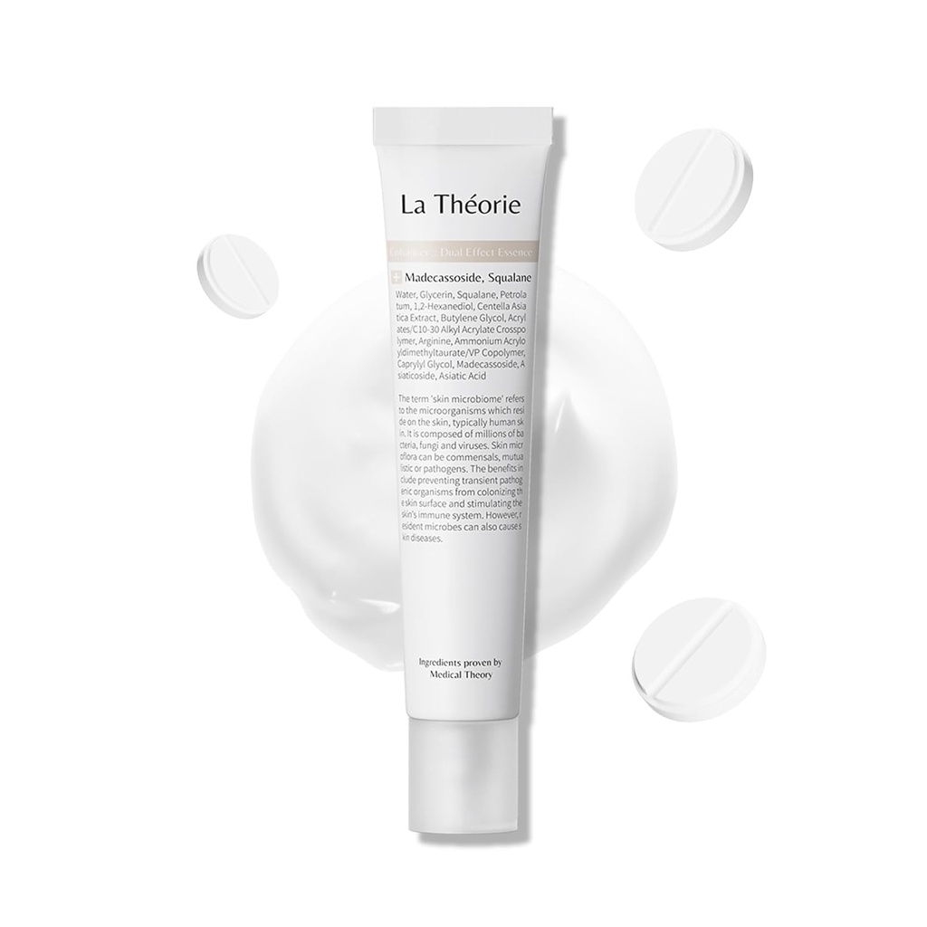La Theorie Doppio Effetto (Cream) Essence per la pelle turbata con dossi fungini e piccoli (Fatty Acid Free, 1.35 Fl Oz)