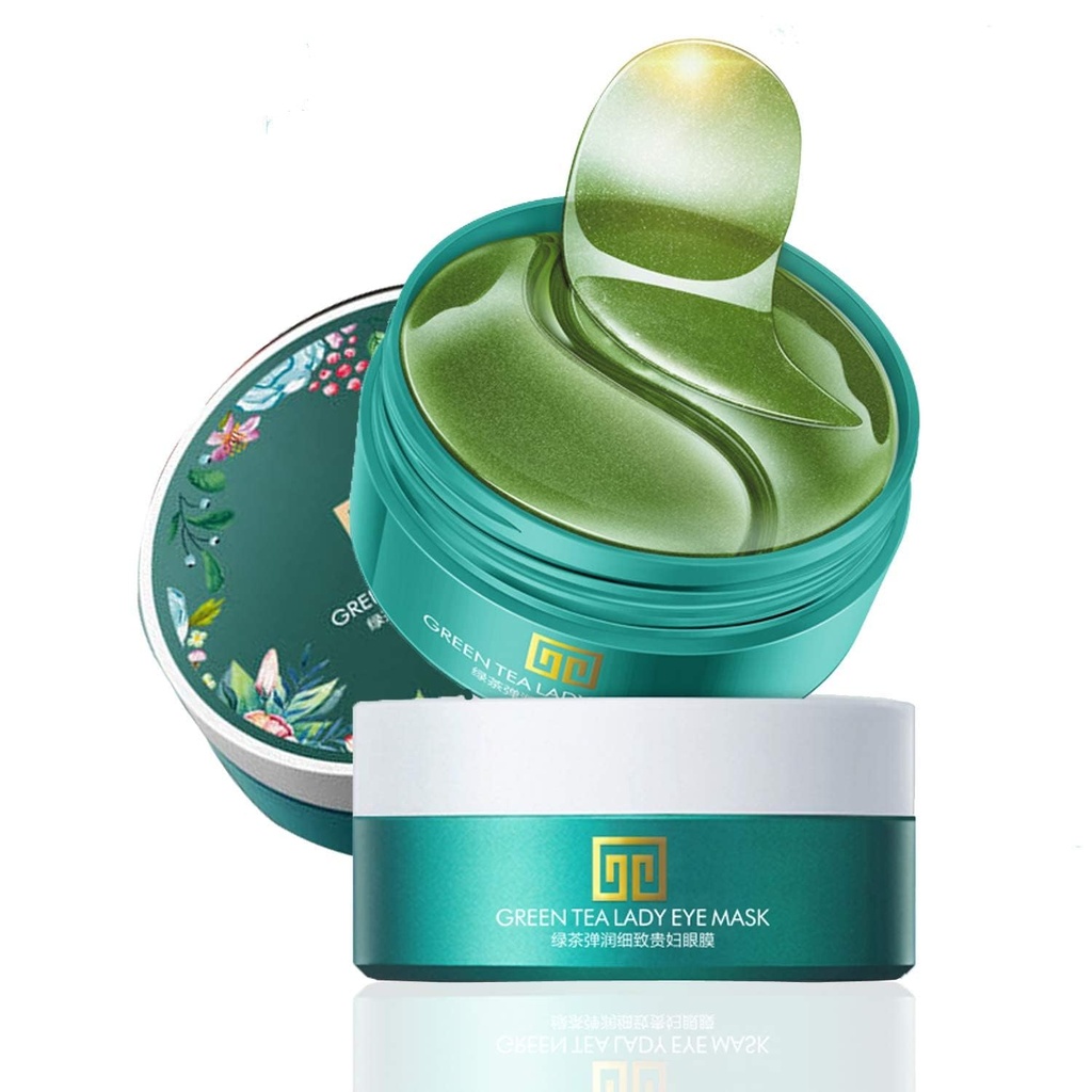 Sotto Maschera per occhi, Maschera per occhi di collagene 60 pz, Estratto di tè verde sotto le palpebre degli occhi, Maschera per gli occhi polposati, Sotto Occhiali Oscuri Trattamenti, Sotto Occhiali, Gel antirughe