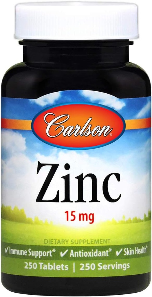 Carlson Labs Zinco, 15mg, 250 compresse