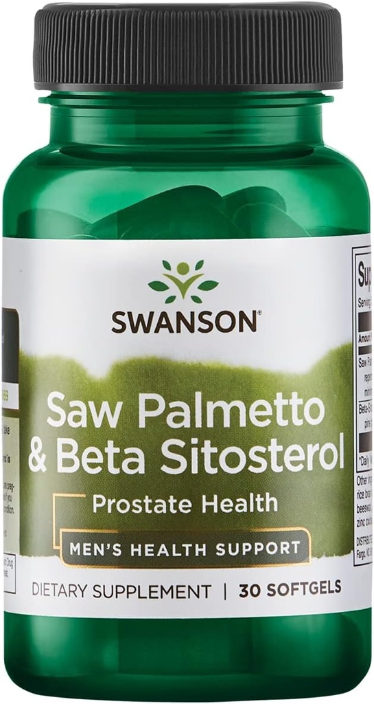 Swanson Saw Palmetto e Beta Sitosterol 30 Sgels