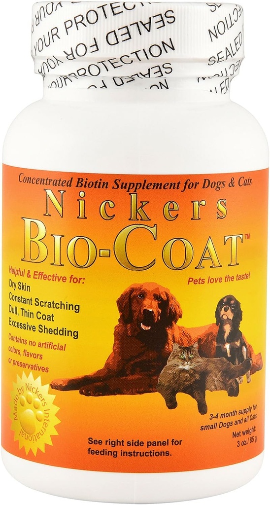 Bio Coat Concentrato Biotin Supplemento - 3 oz