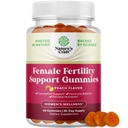 Fertilità Gummies per le donne che cercano di concepire - Yummy Gummy Fertilità Supplemento per le donne con Myo-Inositol Folic Acid & Vitex Chasteberry - Vegan Non-GMO & Gluten Free - Juicy Peach (30 Servings)