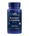 Life Extension L-Theanine Calming Amino Acid 60 Capsules & N-Acetyl-L-Cysteine Immune & Liver Health Antioxidant 600mg 60 Capsules