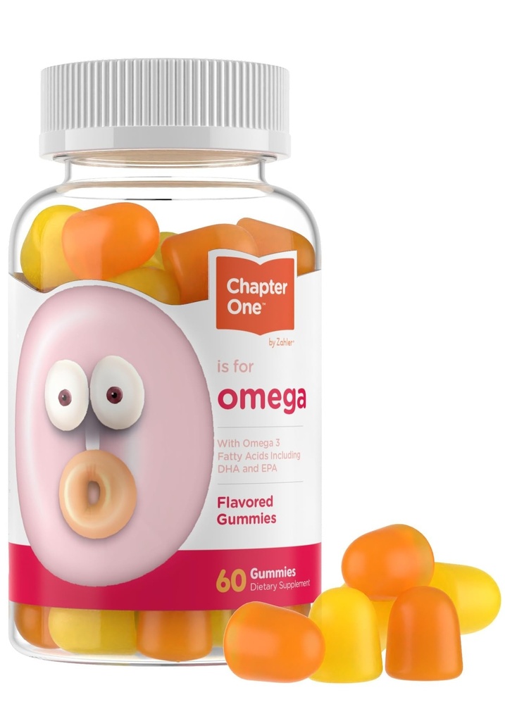 Zahler - Capitolo Uno Omega 3 Gummies per bambini (60 Conte) - No Fish Oil, Kosher, con Omega 3-6-9, EPA & DHA