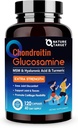 NATURA TARGET Glucosamina Condroitin MSM, Integratore di supporto congiunto, Shellfish Free, Boswellia Turmerica, Acido Ialuronico, Collage, Calium for Cartilage and Bone Health,120 Capsule, 40 Serve