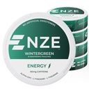 NZE Caffeina Nootropic Pouches (Wintergreen) - Energy Pouches con 50 mg di caffeina, Alpha GPC, L-Tyrosine & L-teanina con nessun zuccherino o dolcificanti artificiali - 15 Pouches per Can - 5 Pack