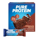 Pure Protein Bars, High Protein, Spuntini Nutritious per sostenere l'energia, Basso zucchero, Gluten Free, Chocolate Deluxe, 1.76 oz., 12 Conte(Pack of 1) (Packaging può variare)