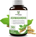 Herbal Heaven Ashwagandha Capsules 90 Count | Ashwagandha Powder Capsule per il benessere complessivo finale
