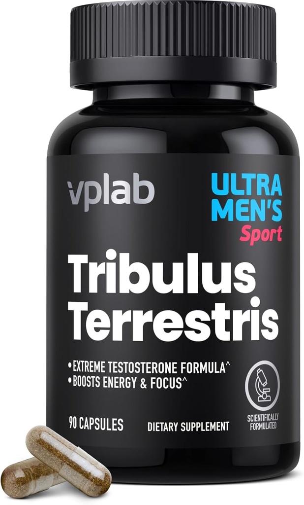 VPLab Ultra Men's Tribulus Terrestris - Supplemento giornaliero multivitaminico per gli uomini con Tribulus Terrestris Extract and Zinc - Supporti Livelli & Immune System, 90 Capsule
