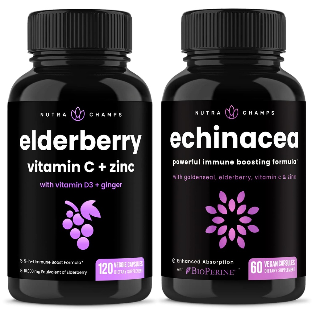 NutraChamps Elderberry e Echinacea Bundle