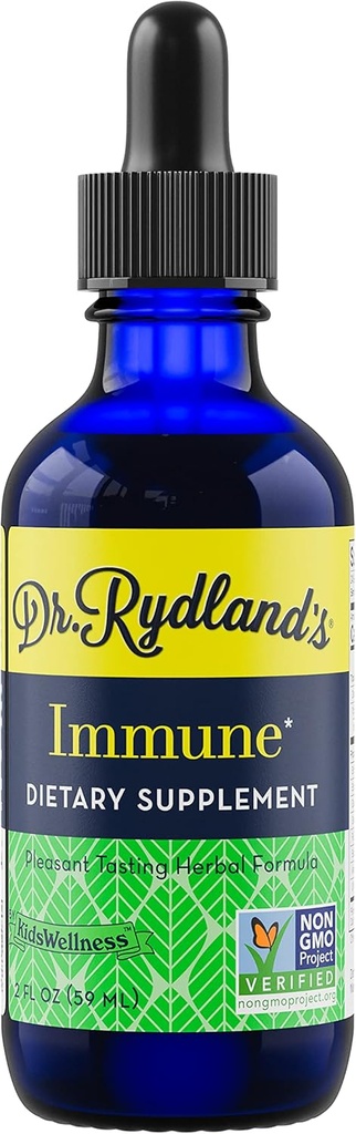 Dr. Rydland's Herbal Supplement | Creato da KidsWellness | Sicuro ed efficace per i bambini a adulti| Immune | Colds, Flu, Bronchial e Croup Symptoms | 2 Ounce Bottiglia