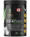 Polvere di monoidrato di creatina micronizzata (60 Serve) - Grado farmaceutico puro, costruzione del muscolo, Vegan, Banned-Substance Free - 300g