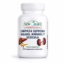 Nuova vita Limpieza Suprema Hígado Riñones y Vesicula, fegato sano, radice di dadelion, estratto di cardo del latte, 100 capsule