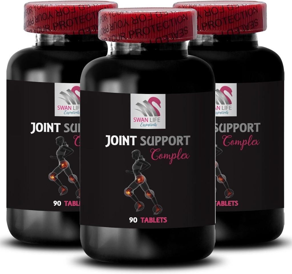 Supporto del movimento congiunto - COMPLESSO DI SOSTEGNO COMUNE - Condroitina & MSM, Capsule di supplemento di Borone, Formula di aumento congiunto, Miscela di Glucosamina & Chondroitin, Joint Tablets Complex, MSM Supplement 3Bot 270Tab