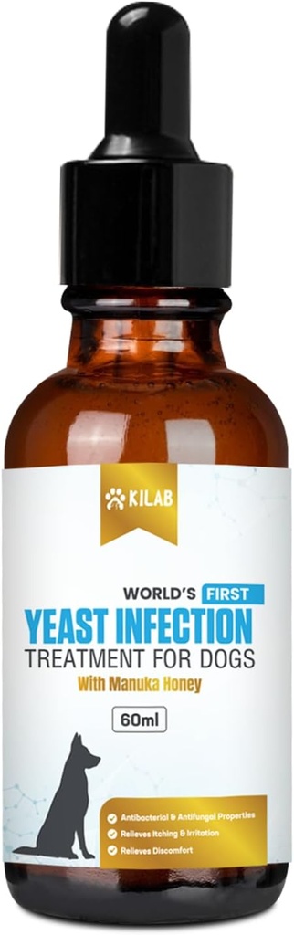 Trattamento di infezione naturale del lievito Kilab per i cani. Supporta il sollievo sano dell'itch, il sollievo dell'infiammazione, il sollievo dell'allergia & di più.