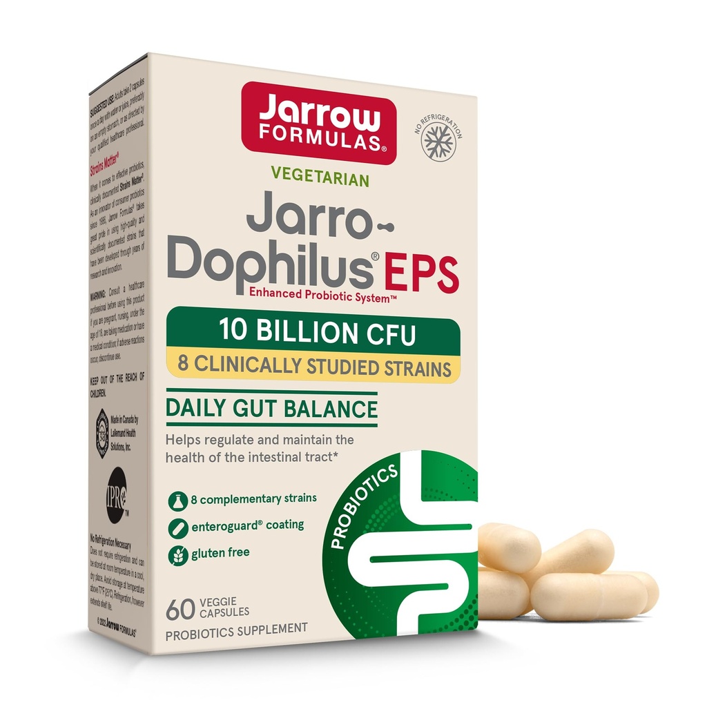 Jarrow Formulas Jarro Dophilus Probiotics 10 miliardi di CFU - Integratore Probiotico Capsule per la Salute Digestiva & Gut Salute per le Donne e gli Uomini, 60 capsule Veggie, Fino a 30 giorni, Stabile di Shelf