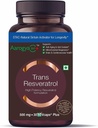 Pure Trans Resveratrolo 500 mg con Bio Perine Anti Aging Skin Care Antioxidant Supplemento per la salute del cuore & Daily Immune Support 30 Veg Capsule | per l'assorbimento superiore