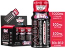 Tutto nero Tutto energia colpi | 12 Pack | 300mg Caffeina | Berry Blast | Zero Sugar | Energy Focus Supplement | miscela nootropic per palestra o lavoro