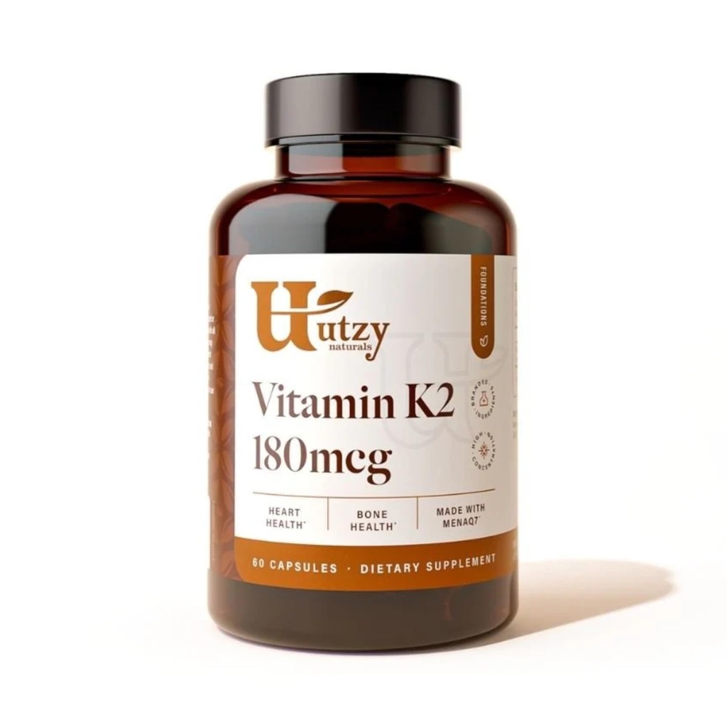 Vitamina K2 | 180 mcg di MenaQ7® Forma di K2 | Made in USA | 60 capsule