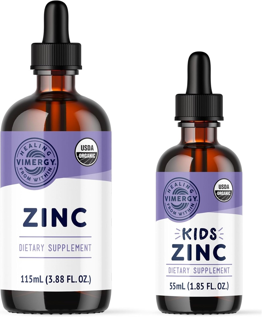 Vimergy Zinc (115mL) e Kids Zinc (55mL) - Bundle