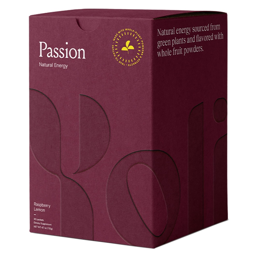 Yoli® Passion Energy Drink Powder Mix - Miscela di Bevanda di Energia Naturale per Endurance e Stamina, 30 Pacchetti - Raspberry Lemon