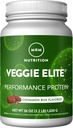 MRM Nutrition Veggie Elite Performance Protein | Cinnamon Bun Flavored| Plant-Based Protein| Facile da Digerire | con BCAAs| Vegan + Gluten-Free | Enzimi digestivi clinicamente testati | 30 Serve