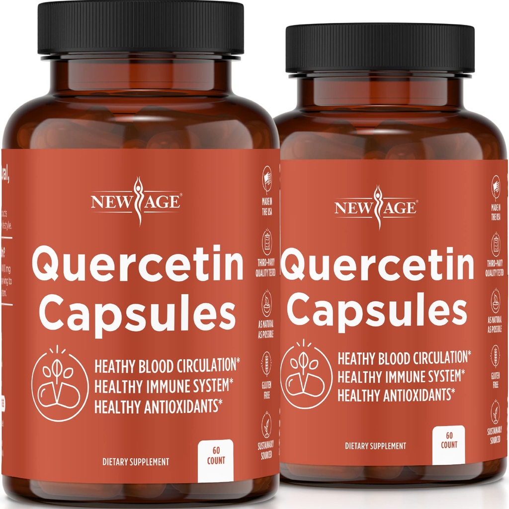 NEW AGE Quercetin 1000mg Quercetin Capsule Vegetariani 120 Conte
