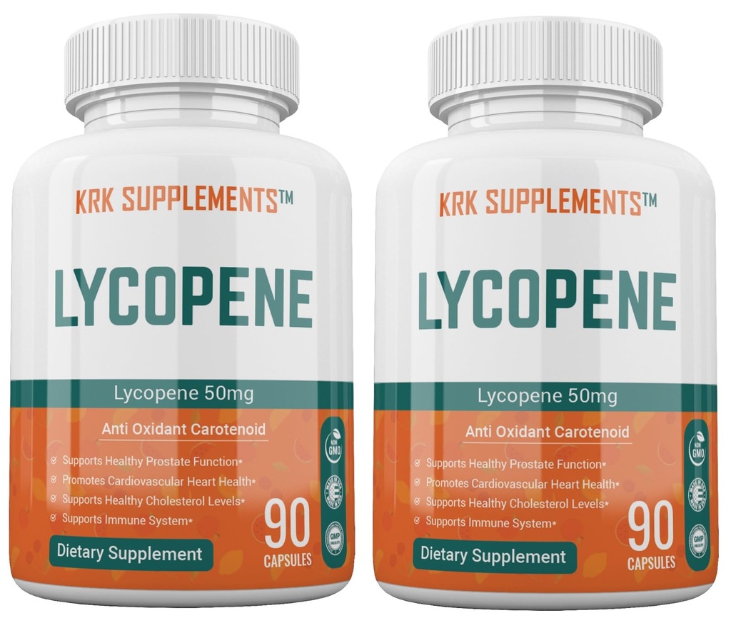 2 bottiglie Lycopene 50mg 180 Totale capsule