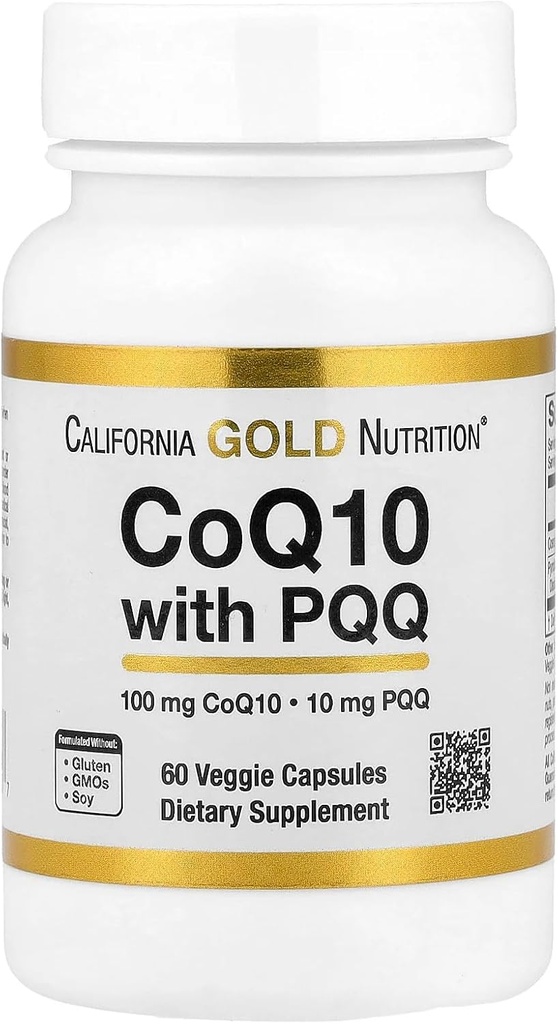 Lake Avenue Nutrition CoQ10 con PQQ, 100 mg, 60 capsule vegetali