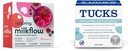 UpSpring Milkflow Electrolyte Breastfeeding Supplement Drink Mix con Fenugreek | Berry Flavor | 16 Bevande Mixs + TUCKS Medicated Cooling Pads, 100 Count