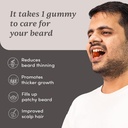 Cuscinetti per gli uomini | 30 giorni Confezione | Cuscinetto spesso, Stimola Follicles Beard & Migliora Densità Beard | Biotina, Acido D-aspartico & Creatina | Gelatin-Free,100% Vegan