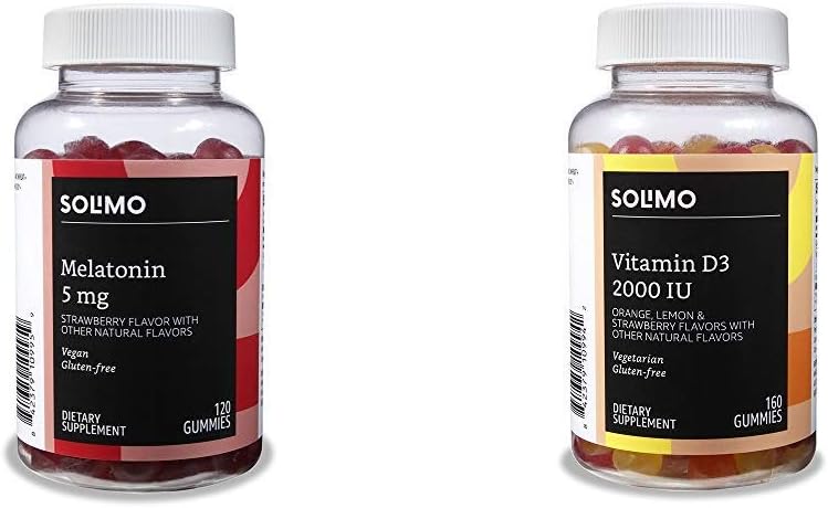 Melatonina e vitamina D3 Gummies Bundle (2 pacchetti)