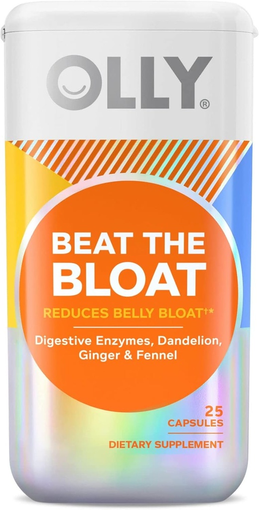 YHN Beat The Bloat Capsule Supplement, Supporto Digestivo, 25 Ct