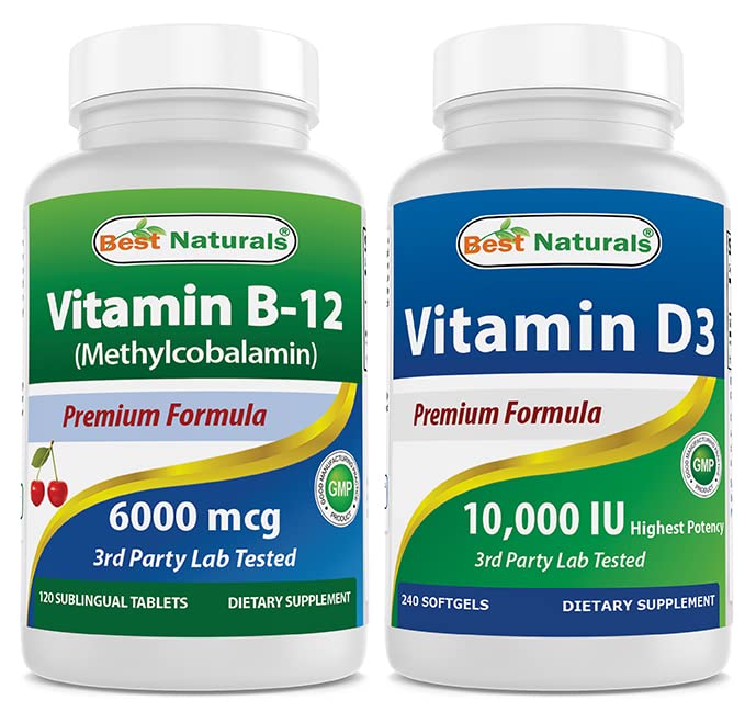 Vitamina B12 6000 mcg & Vitamina D3 10000 IU
