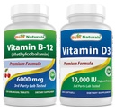 Vitamina B12 6000 mcg & Vitamina D3 10000 IU