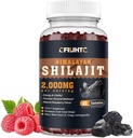 Shilajit Gummies 2000mg - Shilajit Pure Himalayan Organic for Men & Women 85+ Trace Minerals Shilajit Resina con Ashwagandha, Maca, Black Seed Oil - Energia, Cervello, Immunità, Sugar Free Raspberry 60ct