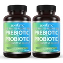 Zentastic Probiotics & Prebiotics Supplement - 50 miliardi di CFU - per la salute immunitaria e digestiva delle donne - 16 Strains - Shelf Stable - 120 capsule di veggie di rilascio ritardate