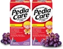 Infanti Acetaminophen Sospensione Liquido Orale, Riduttore di dolore infantile ad azione rapida/Riducente di febbre con Siringa Easy-to-Use, Alcol Zero o Aspirina o Ibuprofene, Sapore di Uva, 1 fl oz (2 Pack)