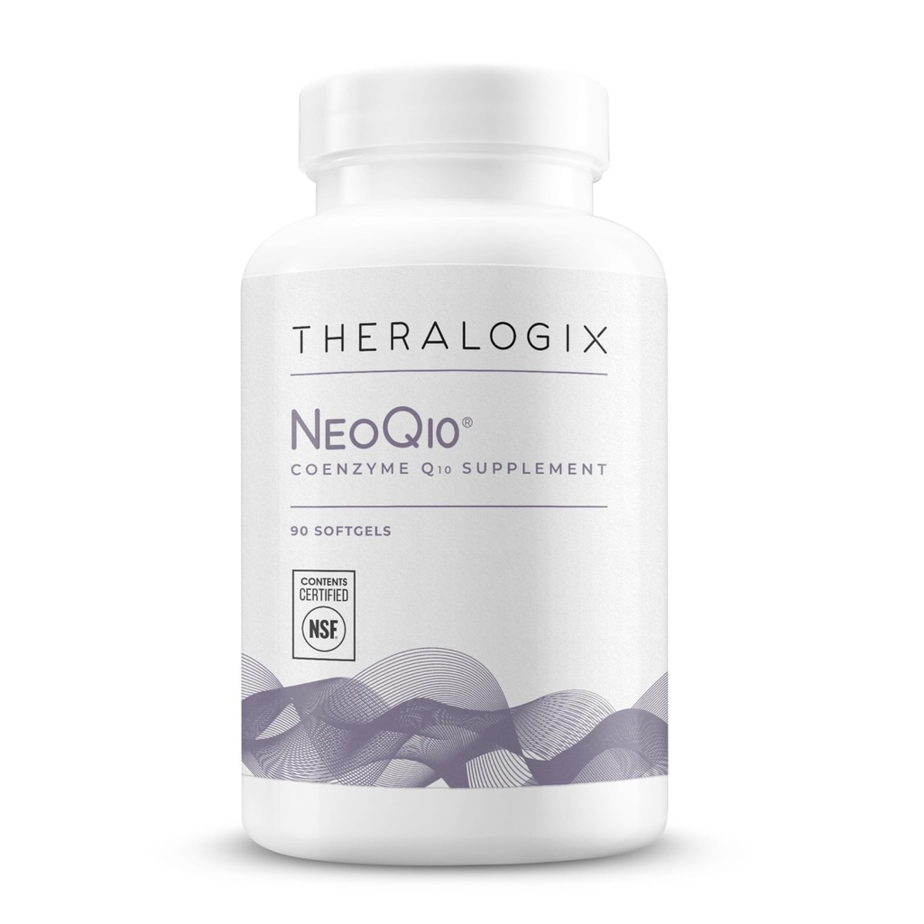 Theralogix NeoQ10 Coenzyme Q10 Supplemento - Heart Health & Fertility Support - CoQ10 Integratore di fertilità per uomini e donne* - Certificato NSF - 90 Softgels (alimentazione di 90 giorni)