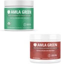 Amla Powder & Green Tea Superfood Supplement, Antiossidante Supporto, Realizzato con Ovoci indiani (90 porzioni) & Hibiscus (30 porzioni), Organico, Vegan
