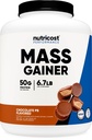 Nutricost Mass Gainer (Chocolate Peanut Butter Flavor, 6.7 LBS) 50 Grammi di Protein Per Serving - Non OGM