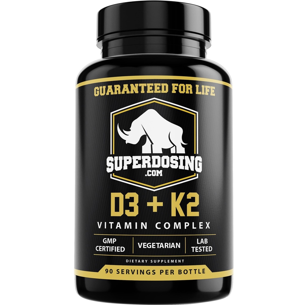 Valore massimo di 10 000 iu Vitamina D3 e 1500 mcg Vitamina K2 Integra 1 bottiglia Pk D3K2 Vitamine e Supplementi per la salute. D3-K2 MK4 capsule, migliore vitamina K2D3 per il sistema immunitario.
