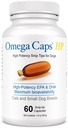 Omega Caps HP Punte Snip per gatti e cani di piccola potenza EPA e DHA Max Biodisponibilità Fish Oil Supplement Vet formulato in USA Cappotto Pelle Giunto e Cuore Salute 60 capsule